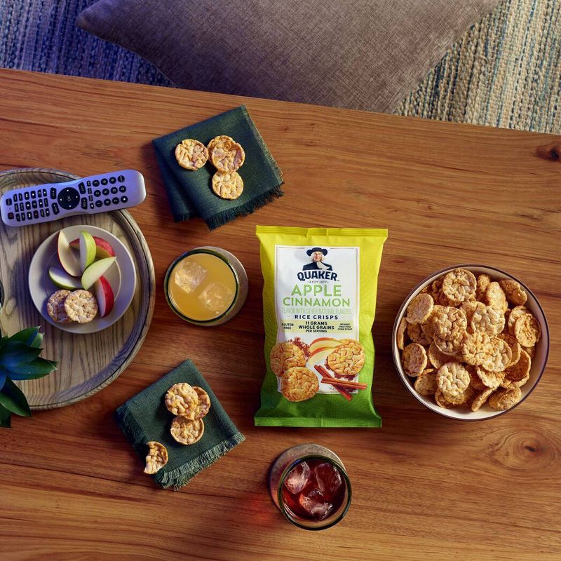 slide 4 of 5, Quaker Apple Cinnamon Gluten Free Popped Rice Crisps - 7.04oz, 7.04 oz