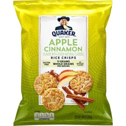 Quaker Apple Cinnamon Gluten Free Popped Rice Crisps - 7.04oz