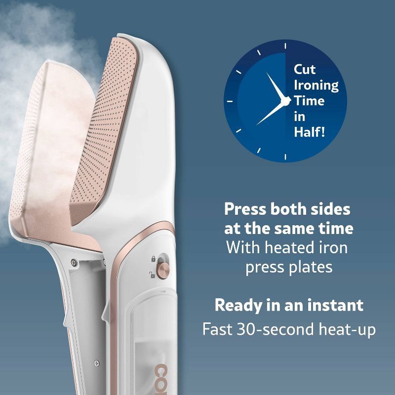 slide 6 of 22, Conair Steam Stylist: Handheld Garment Steamer for Clothing, Travel, 1000W, Detachable Water Tank, 5 Min Steam Time, 1 ct