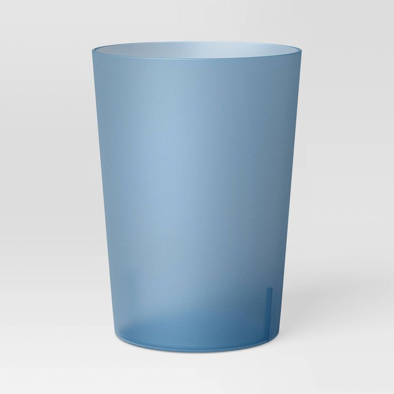 slide 1 of 2, 18oz Short Tumbler Blue - Room Essentials™: Reusable Plastic Cup, Microwave & Dishwasher Safe, Back-To-College, 18 oz