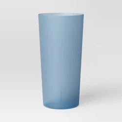 26oz Tall Tumbler Blue - Room Essentials™: Reusable Plastic Cup, Microwave & Dishwasher Safe, 20% Recycled Material