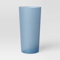 26oz Tall Tumbler Blue - Room Essentials™: Reusable Plastic Cup, Microwave & Dishwasher Safe, 20% Recycled Material
