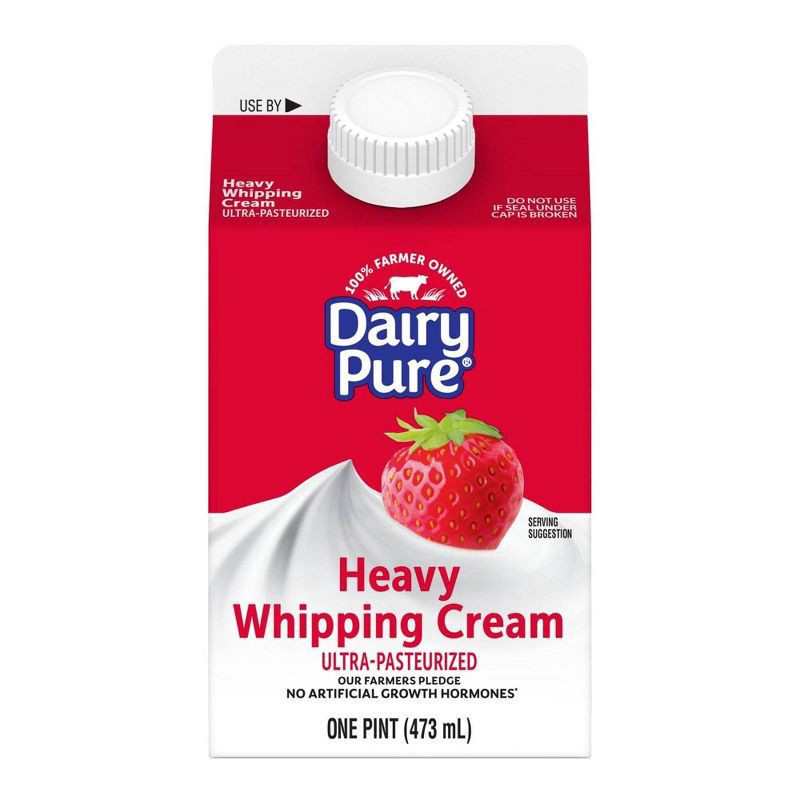 slide 1 of 6, Dairy Pure Cream Heavy Whipping Ultra-Pasteurized Pint, 1 pint