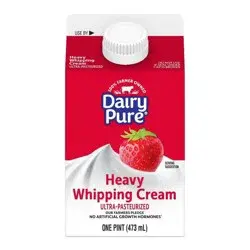 Dairy Pure Cream Heavy Whipping Ultra-Pasteurized Pint