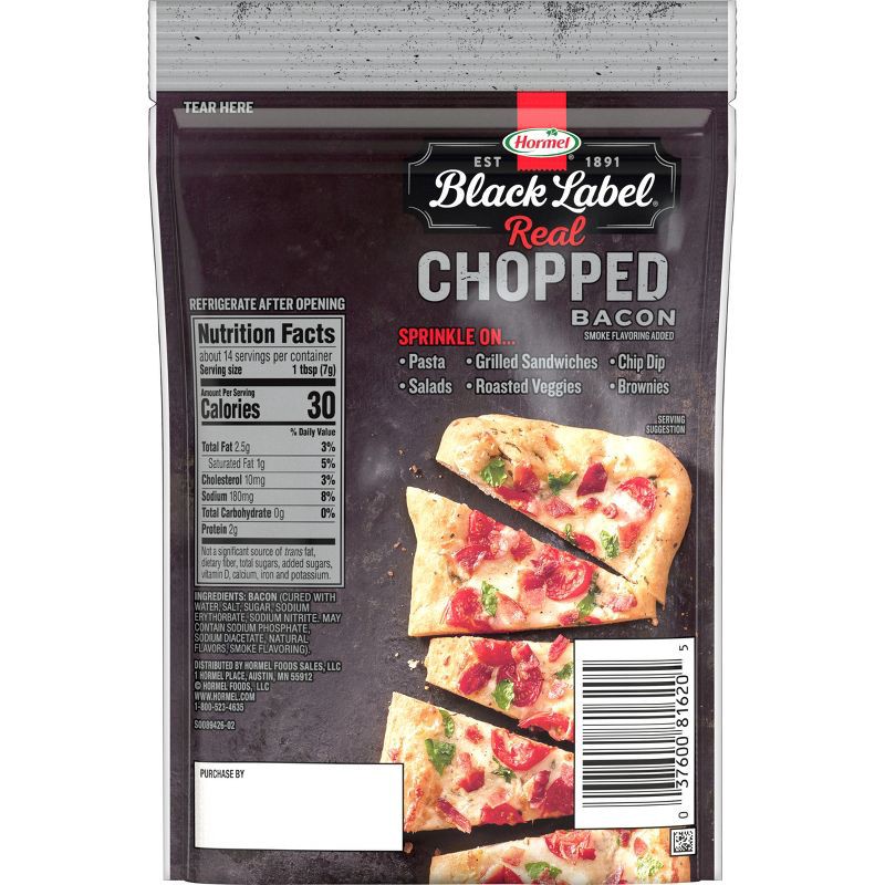 slide 4 of 7, Hormel Black Label Chopped Bacon - 3.5oz, 3.5 oz