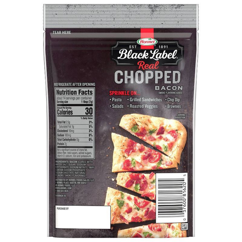 slide 4 of 12, Hormel Black Label Chopped Bacon - 3.5oz, 3.5 oz