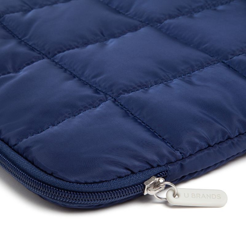 slide 5 of 7, U Brands 15"x10.5" Nylon Puffer Laptop Pouch Storm, 1 ct