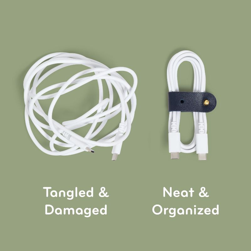 slide 4 of 6, U Brands 4ct Vegan Leather Cord Straps, 4 ct
