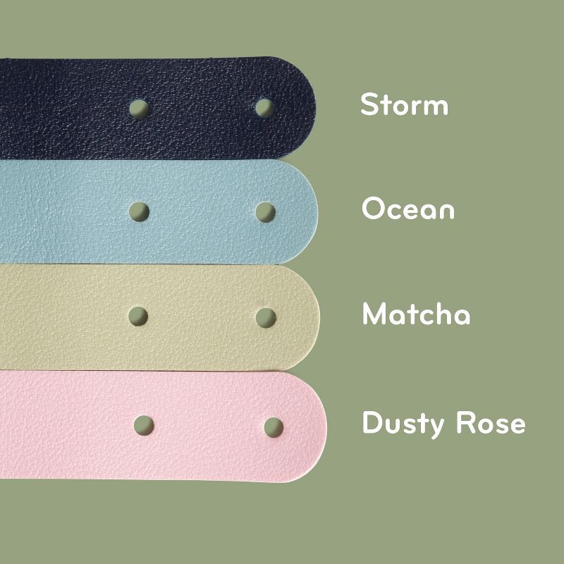 slide 5 of 6, U Brands 4ct Vegan Leather Cord Straps, 4 ct