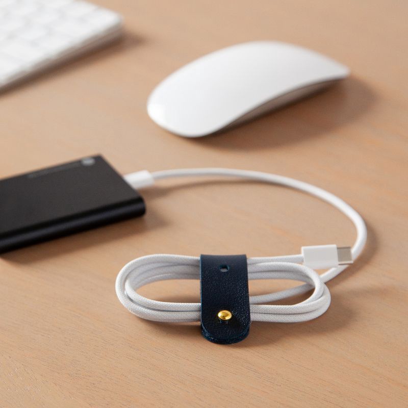 slide 2 of 6, U Brands 4ct Vegan Leather Cord Straps, 4 ct