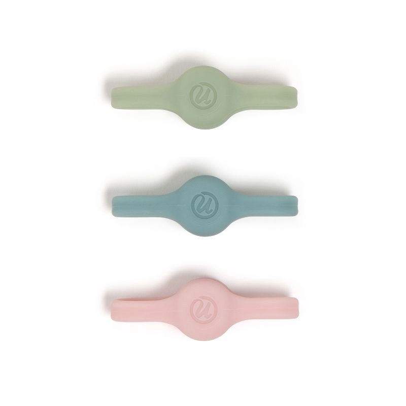 slide 3 of 6, U Brands 3ct Silicone Magnetic Cord Bands, 3 ct