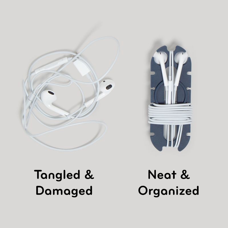 slide 4 of 6, U Brands 3ct Silicone Cord Caterpillars, 3 ct