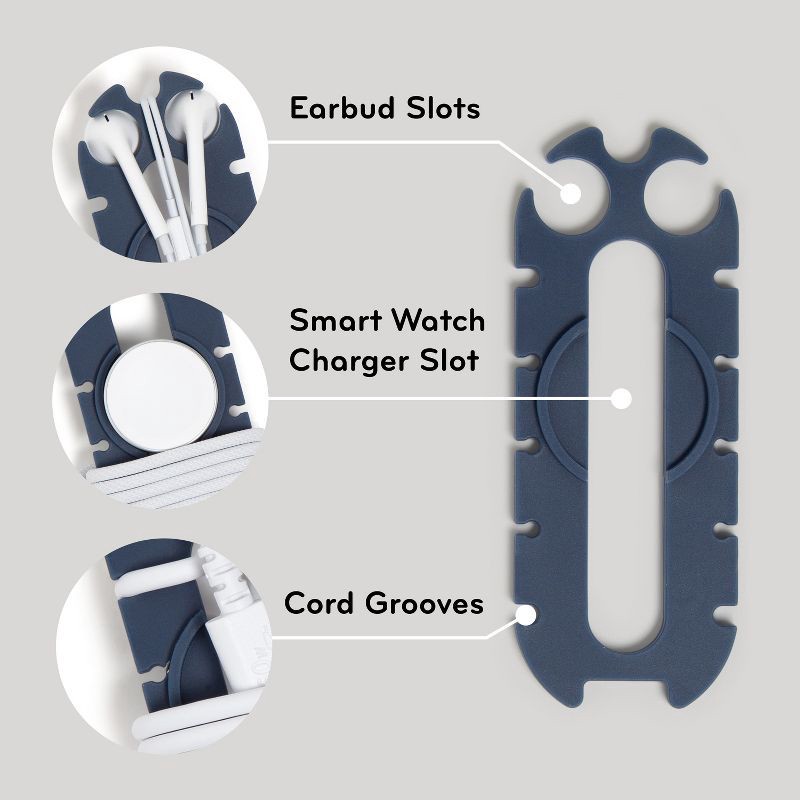 slide 5 of 6, U Brands 3ct Silicone Cord Caterpillars, 3 ct