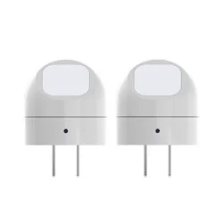 Globe Electric 2 pack LED Auto On/Off Rotating Night Lights: Wall Plug Nightlight for Kids', Plugin, White, No Assembly Required