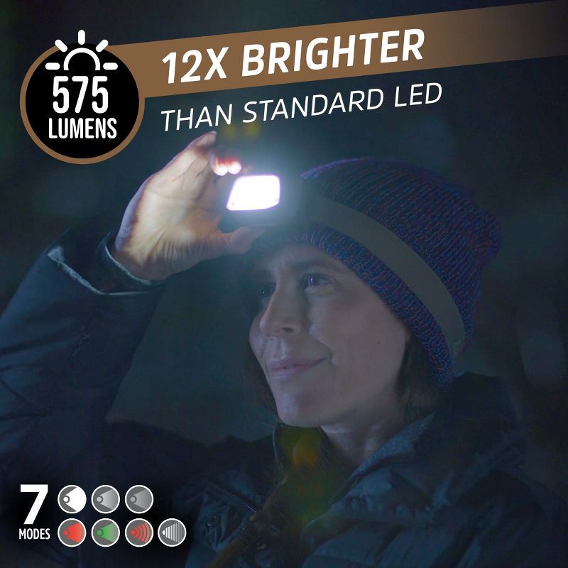 slide 2 of 5, Energizer 575 Lumen Hybrid Powered LED Headlamp, 1 ct