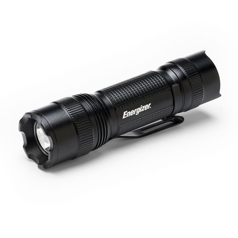 slide 1 of 7, Energizer TAC 300 LED Tactical Metal Flashlight: Impact & Water-Resistant, Aluminum, Includes Battery, 300 Lumens, Strobe Mode, 1 ct