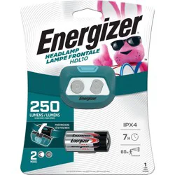Energizer HDL10 LED Headlamp: 250 Lumens, Impact & Water-Resistant, High/Low Modes, AAA Battery, Camping & Kids' Use
