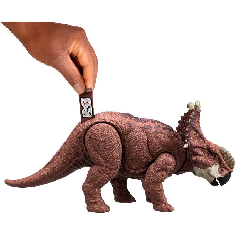 slide 4 of 7, Mattel Jurassic World Wild Roar Pachyrhinosaurus Action Figure, 1 ct