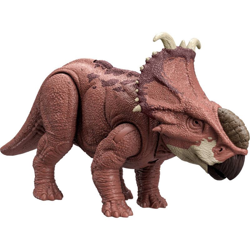 slide 5 of 7, Mattel Jurassic World Wild Roar Pachyrhinosaurus Action Figure, 1 ct