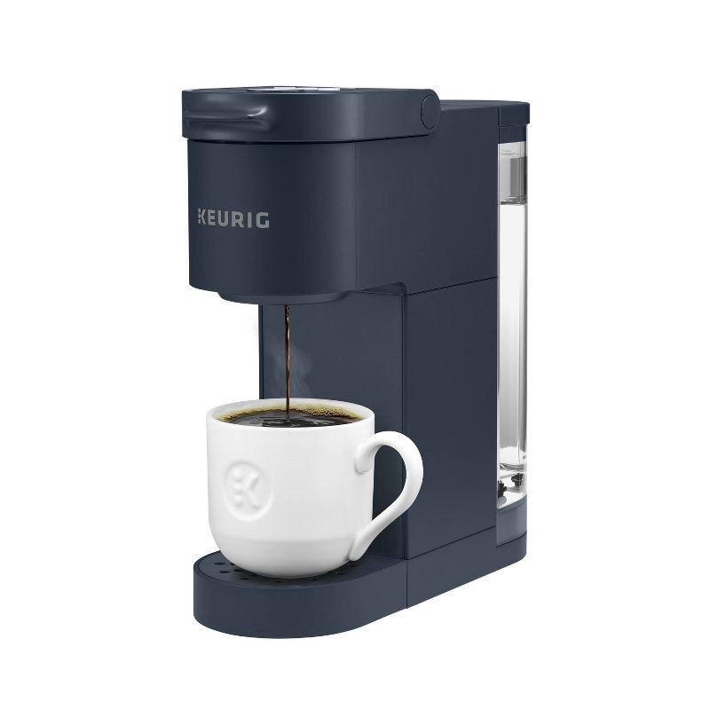 slide 10 of 13, Keurig K-Mini Go Single-Serve K-Cup Pod Coffee Maker Navy: Compact Electric Brewer, 12 oz Capacity, Plastic, Blue, 12 oz