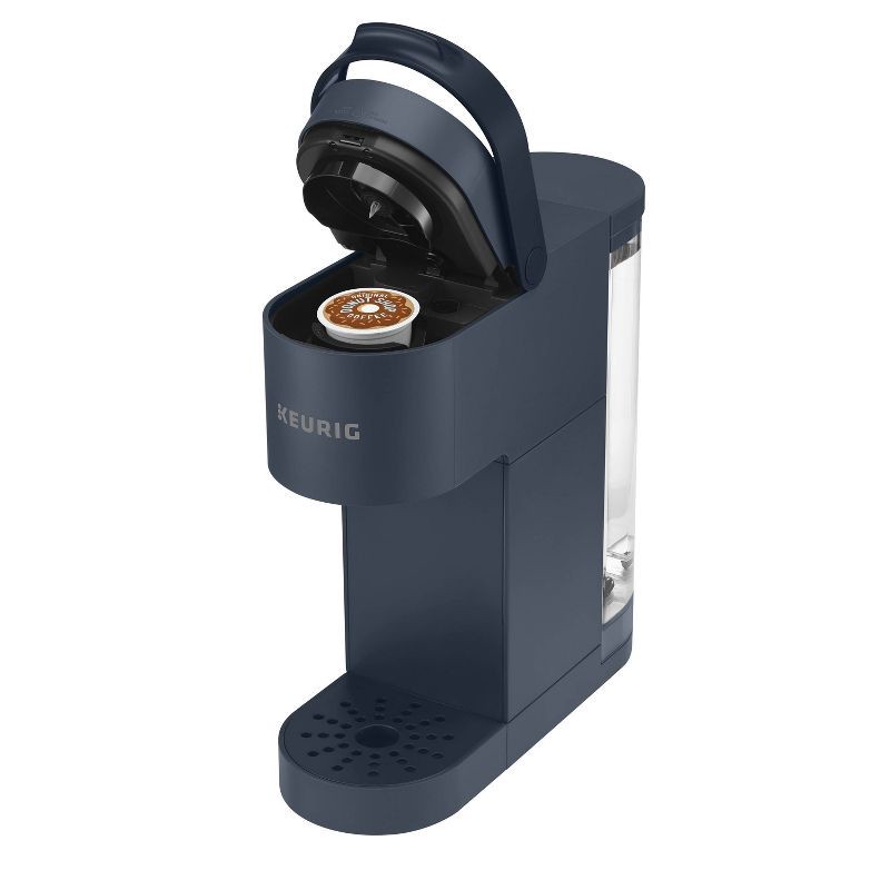 slide 8 of 13, Keurig K-Mini Go Single-Serve K-Cup Pod Coffee Maker Navy: Compact Electric Brewer, 12 oz Capacity, Plastic, Blue, 12 oz