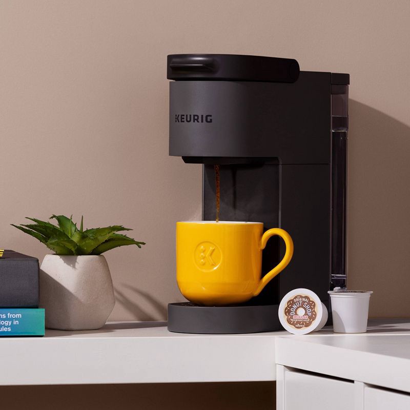 slide 12 of 13, Keurig K-Mini Go Single-Serve K-Cup Pod Coffee Maker Gray: Compact Electric Brewer, 12 oz Capacity, Uses K-Cups & Pods, 12 oz