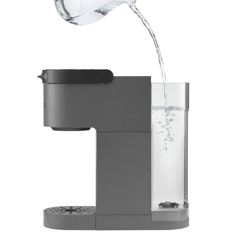 slide 8 of 13, Keurig K-Mini Go Single-Serve K-Cup Pod Coffee Maker Gray: Compact Electric Brewer, 12 oz Capacity, Uses K-Cups & Pods, 12 oz