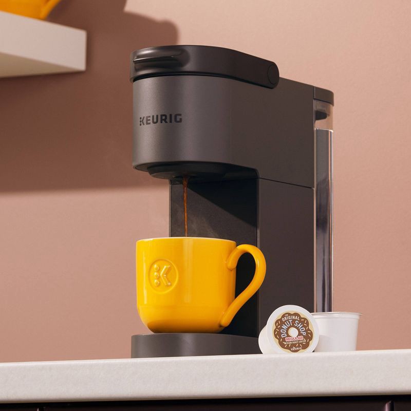 slide 10 of 13, Keurig K-Mini Go Single-Serve K-Cup Pod Coffee Maker Gray: Compact Electric Brewer, 12 oz Capacity, Uses K-Cups & Pods, 12 oz