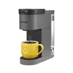 Keurig K-Mini Go Single-Serve K-Cup Pod Coffee Maker Gray: Compact Electric Brewer, 12 oz Capacity, Uses K-Cups & Pods