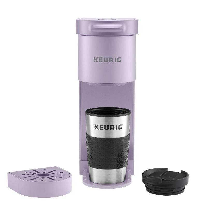 slide 5 of 13, Keurig K-Mini Go Single-Serve K-Cup Pod Coffee Maker Violet: Compact Electric Brewer, 12 oz Capacity, Uses K-Cups & Pods, 12 oz