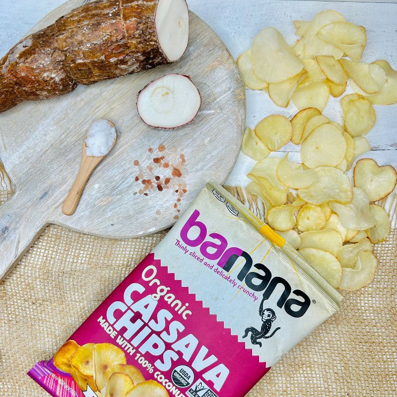 slide 3 of 4, Barnana Organic Cassava Chips Himalayan Pink Sea Salt - 5oz, 5 oz