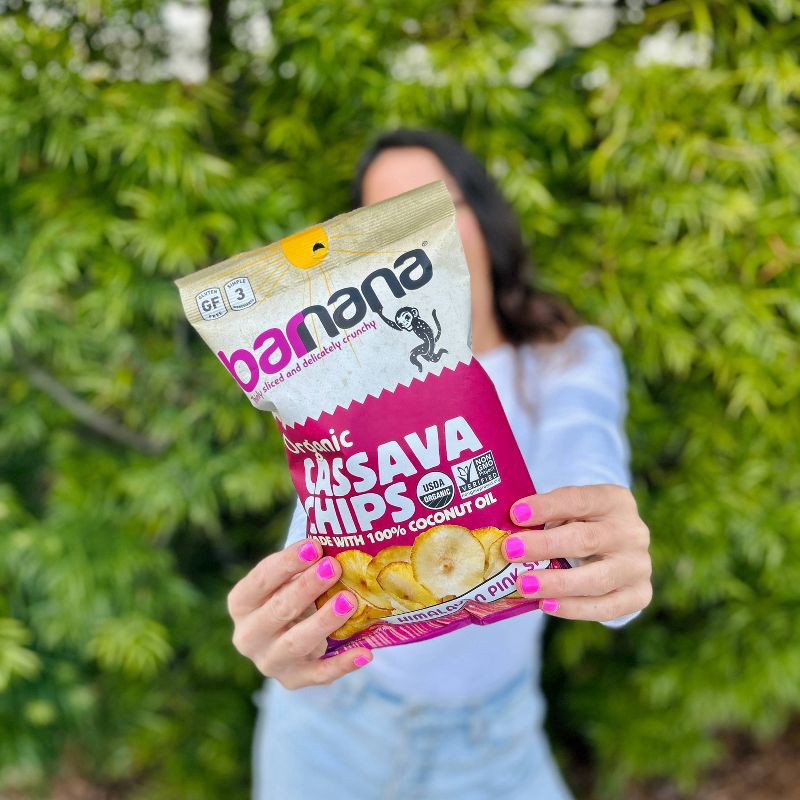 slide 4 of 4, Barnana Organic Cassava Chips Himalayan Pink Sea Salt - 5oz, 5 oz