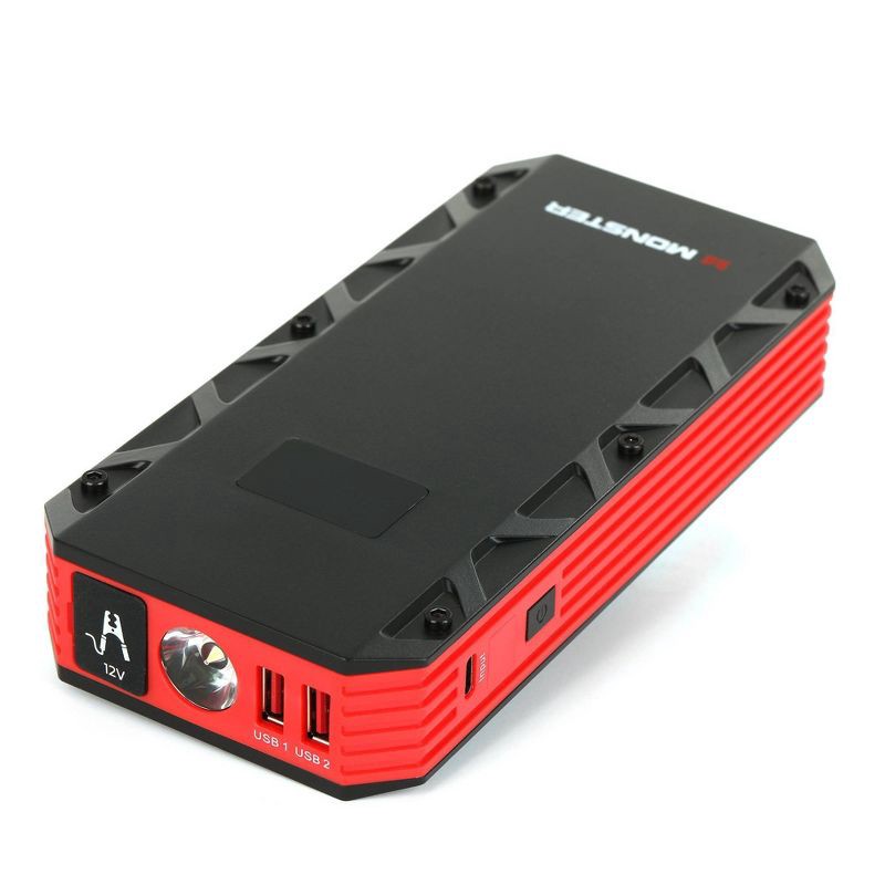 slide 3 of 14, Monster 8000MAH Portable Jump Starter Power Bank and Flashlight, 1 ct