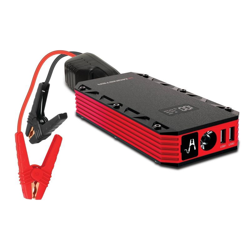 slide 8 of 14, Monster 8000MAH Portable Jump Starter Power Bank and Flashlight, 1 ct