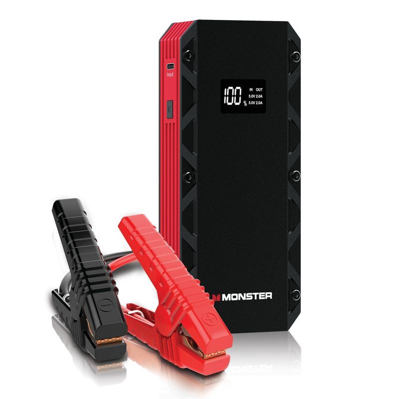 slide 1 of 14, Monster 8000MAH Portable Jump Starter Power Bank and Flashlight, 1 ct