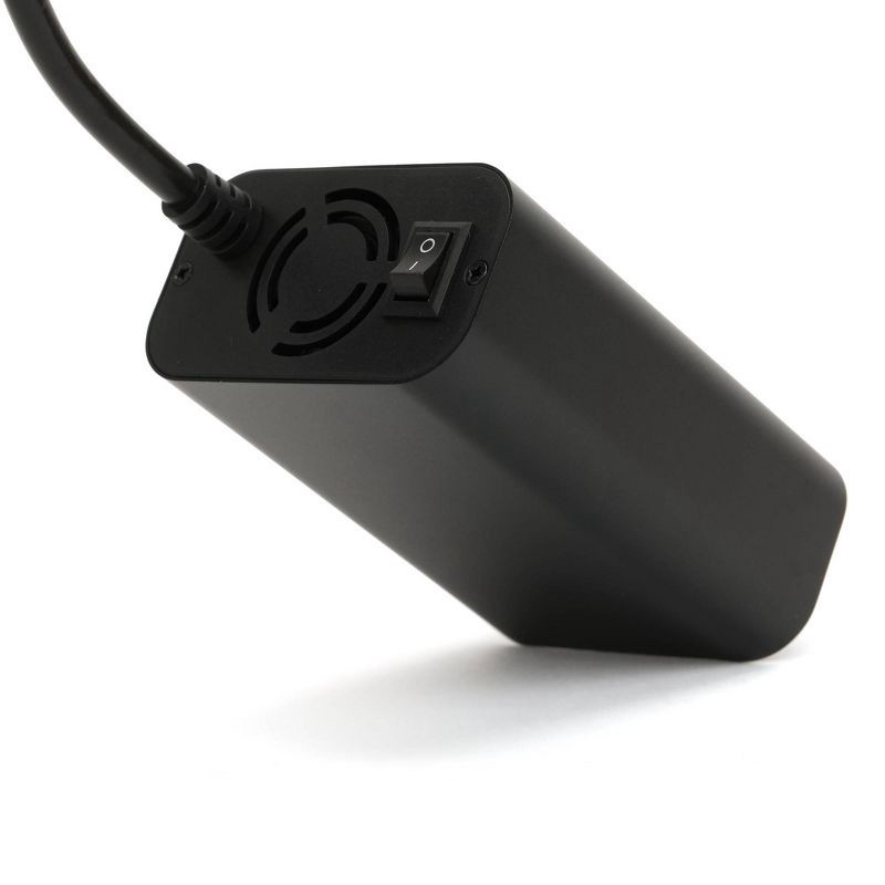 slide 3 of 6, Monster 150Watt Power Inverter with Dual Port USB 20W USB-C, QC 3.0 USB-A: Car-Powered DC Inverter, 6ft Cord, Red/Black, 6 ft