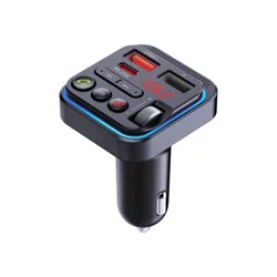 Monster Wireless FM Transmitter with 20Watt USB-C and 3D Surround Sound: Bluetooth Car Accessory, Black, Lifetime Warranty