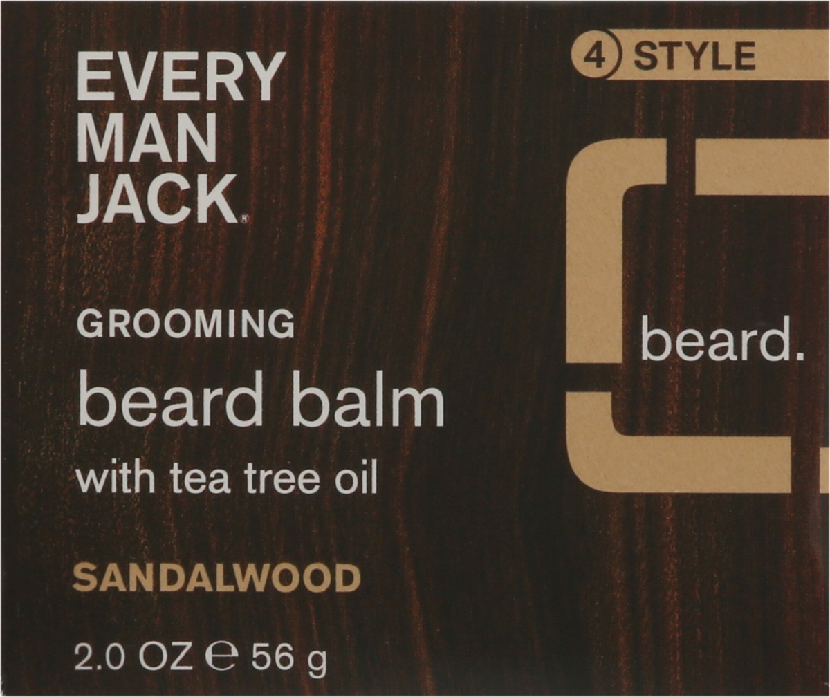 slide 3 of 9, Every Man Jack Sandalwood Grooming Beard Balm for Men, Naturally Derived, 2 oz, 2 oz