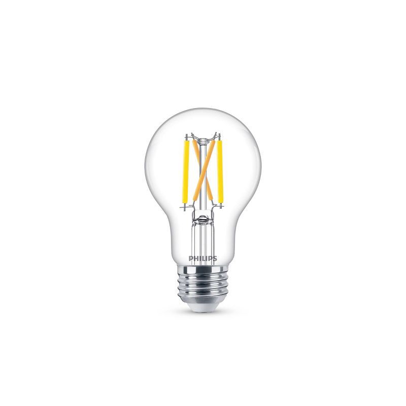 slide 2 of 8, Philips UltraDef LED 60W Clear Daylight A19 2P: Dimmable, 800 Lumens, Energy Star Certified, 5000K, 13.7-Year Life, 2-Pack, 1 ct