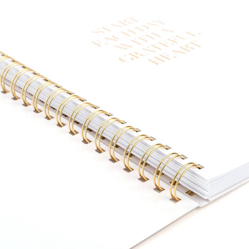 slide 4 of 9, Sugar Paper Essentials 2025 Weekly/Monthly Planner 9.5"x11" Frosted Dusty Blue Stripe: Personal Agenda, Non-Toxic, Acid-Free, 1 ct