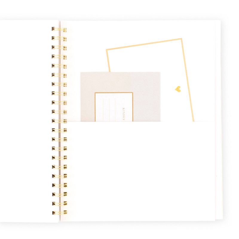 slide 5 of 9, Sugar Paper Essentials 2025 Weekly/Monthly Planner 9.5"x11" Frosted Dusty Blue Stripe: Personal Agenda, Non-Toxic, Acid-Free, 1 ct