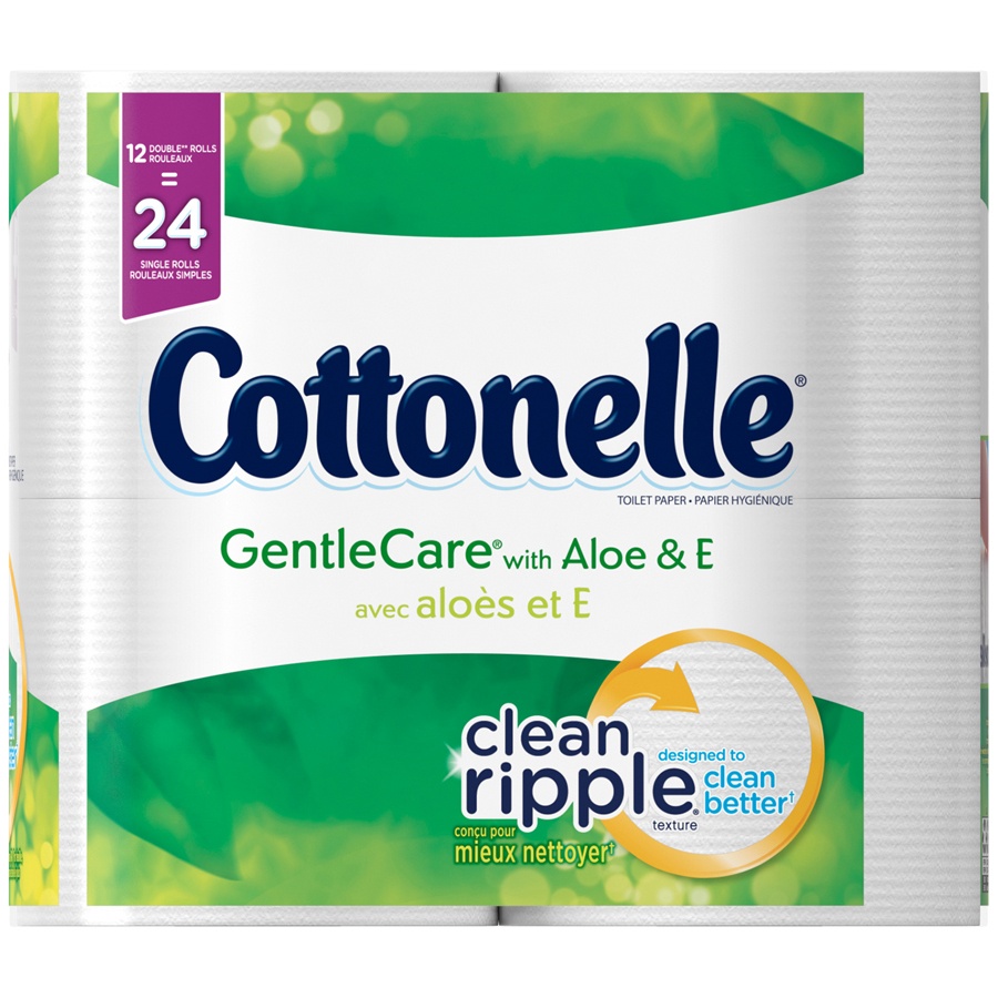 slide 2 of 3, Cottonelle Gentlecare Toilet Paper, 12 ct