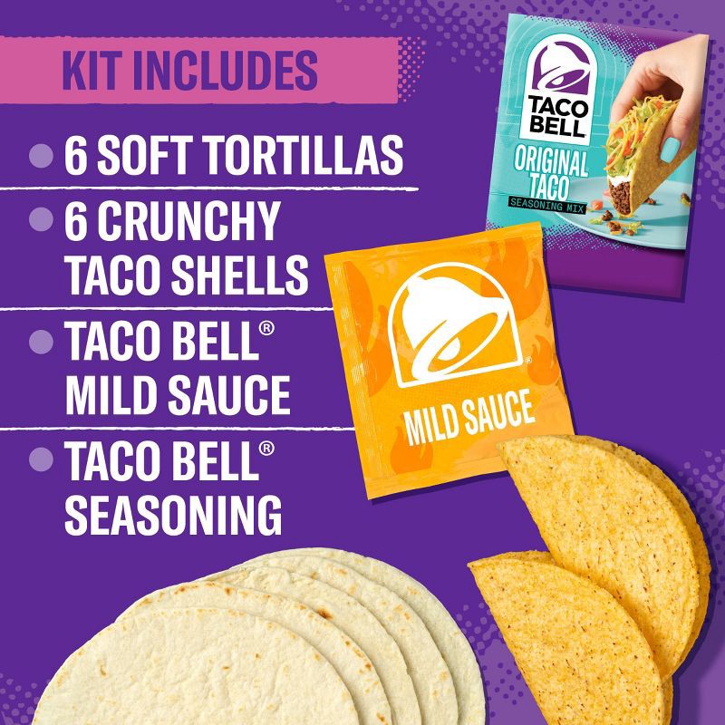 slide 3 of 9, Taco Bell Crunchy & Soft Taco Kit - 12.9oz, 12.9 oz