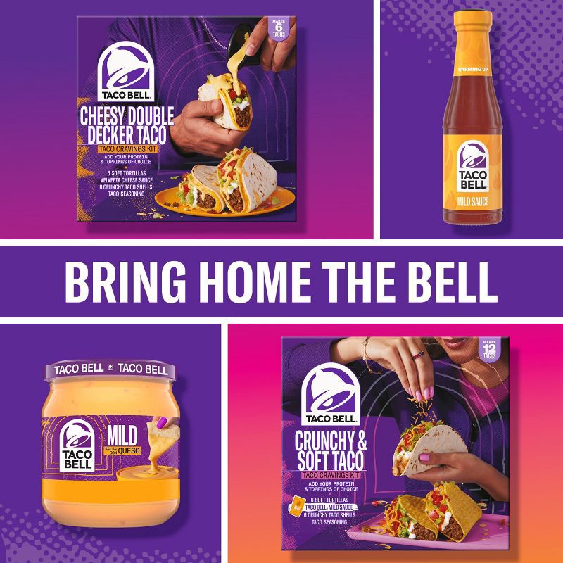slide 9 of 9, Taco Bell Crunchy & Soft Taco Kit - 12.9oz, 12.9 oz