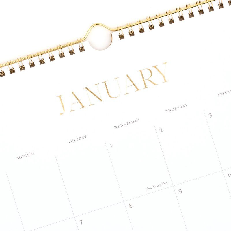 slide 2 of 4, Sugar Paper Essentials 2025 Wall Calendar 15"x12" White: Monthly Planner for Adults, Twin-Wire Binding, January-December, 1 ct