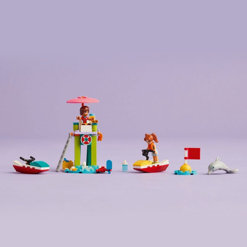 slide 2 of 6, LEGO Friends Beach Water Scooter Lifeguard Toy with Mini Dolls 42623, 1 ct