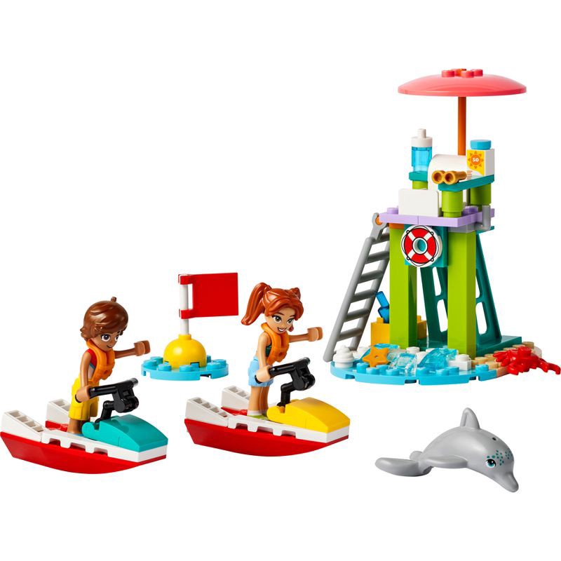slide 4 of 6, LEGO Friends Beach Water Scooter Lifeguard Toy with Mini Dolls 42623, 1 ct