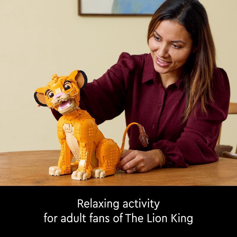slide 4 of 6, LEGO Disney Young Simba the Lion King Fan Disney Collection Building Set 43247, 1 ct