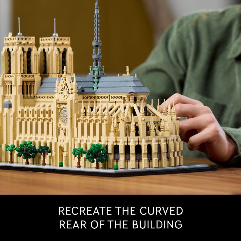 slide 3 of 6, LEGO Architecture Notre-Dame de Paris Replica Build and Display Set 21061, 1 ct