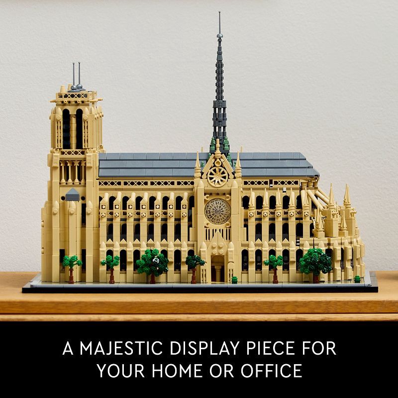 slide 6 of 6, LEGO Architecture Notre-Dame de Paris Replica Build and Display Set 21061, 1 ct
